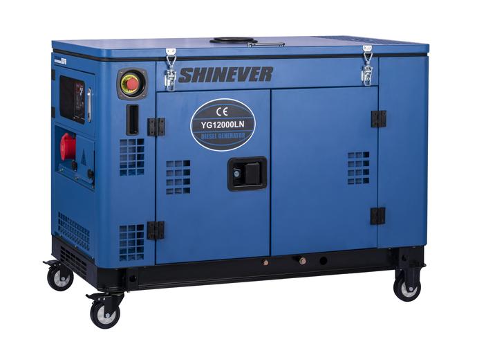 Shinever 12kW低噪音柴油发电机YG12000LN 静音守护，动力随行